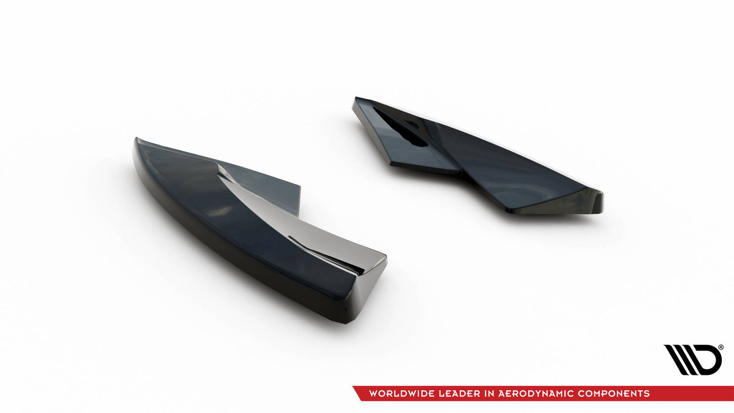 Maxton Heck Ansatz Flaps Diffusor V.2 für Opel Astra GTC OPC-Line J schwarz Hochglanz