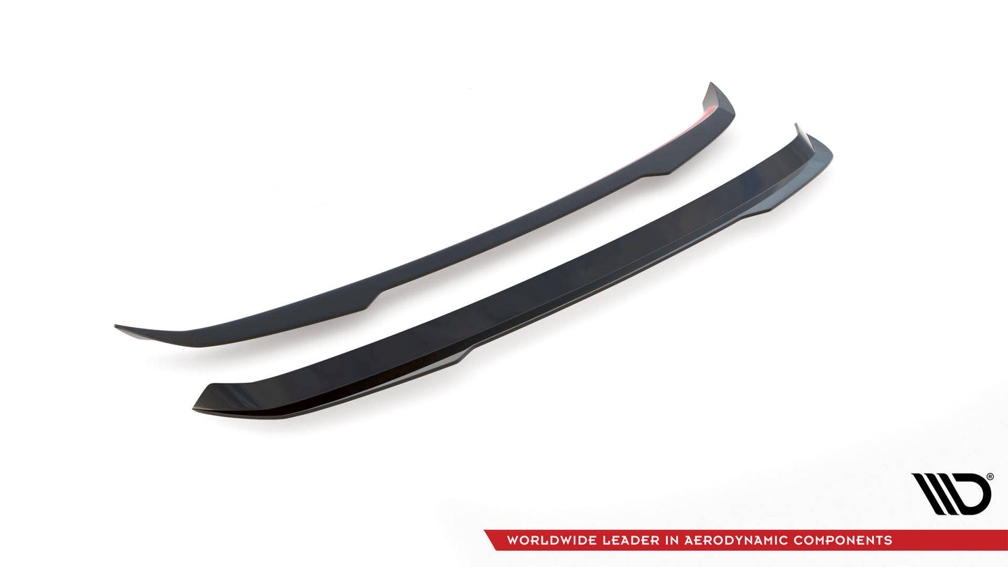 Maxton Spoiler CAP V.2 für Peugeot 208 Mk2 schwarz Hochglanz