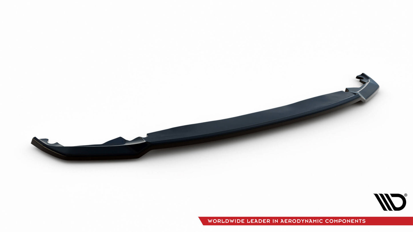 Maxton Zentrale Hinten Splitte Toyota Yaris Mk3 Facelift schwarz Hochglanz