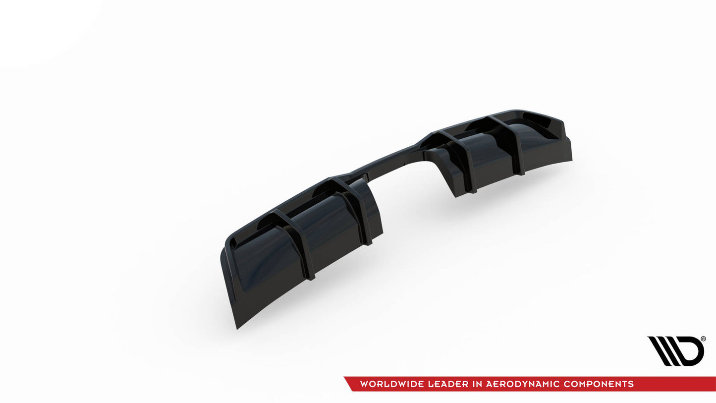 Maxton Diffusor Heck Ansatz für Mini Cooper John Cooper Works R56 schwarz Hochglanz