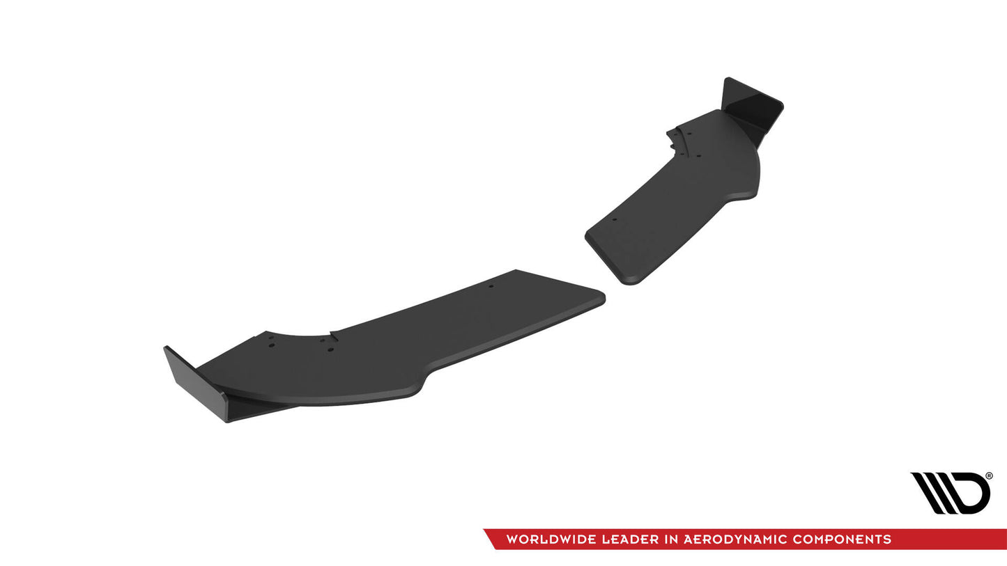 Maxton Street Pro Heck Ansatz Flaps Diffusor +Flaps für Mercedes-Benz A 45 AMG W176 Facelift schwarz Hochglanz