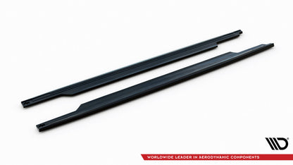Maxton Seitenschweller Ansatz für Kia Ceed GT Mk3  schwarz Hochglanz