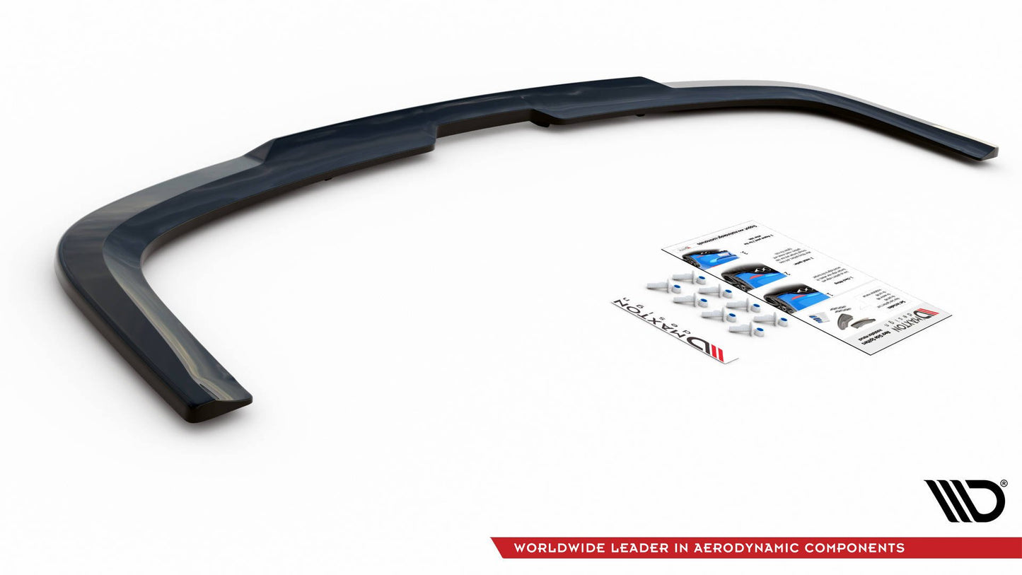 Maxton Mittlerer Diffusor Heck Ansatz DTM Look für Volkswagen Caddy Mk. 4 schwarz Hochglanz