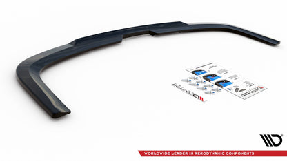 Maxton Mittlerer Diffusor Heck Ansatz DTM Look für Volkswagen Caddy Mk. 4 schwarz Hochglanz