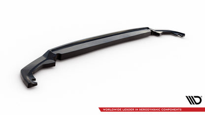 Maxton Zentrale Hinten Splitte Toyota Yaris Mk3 Facelift schwarz Hochglanz