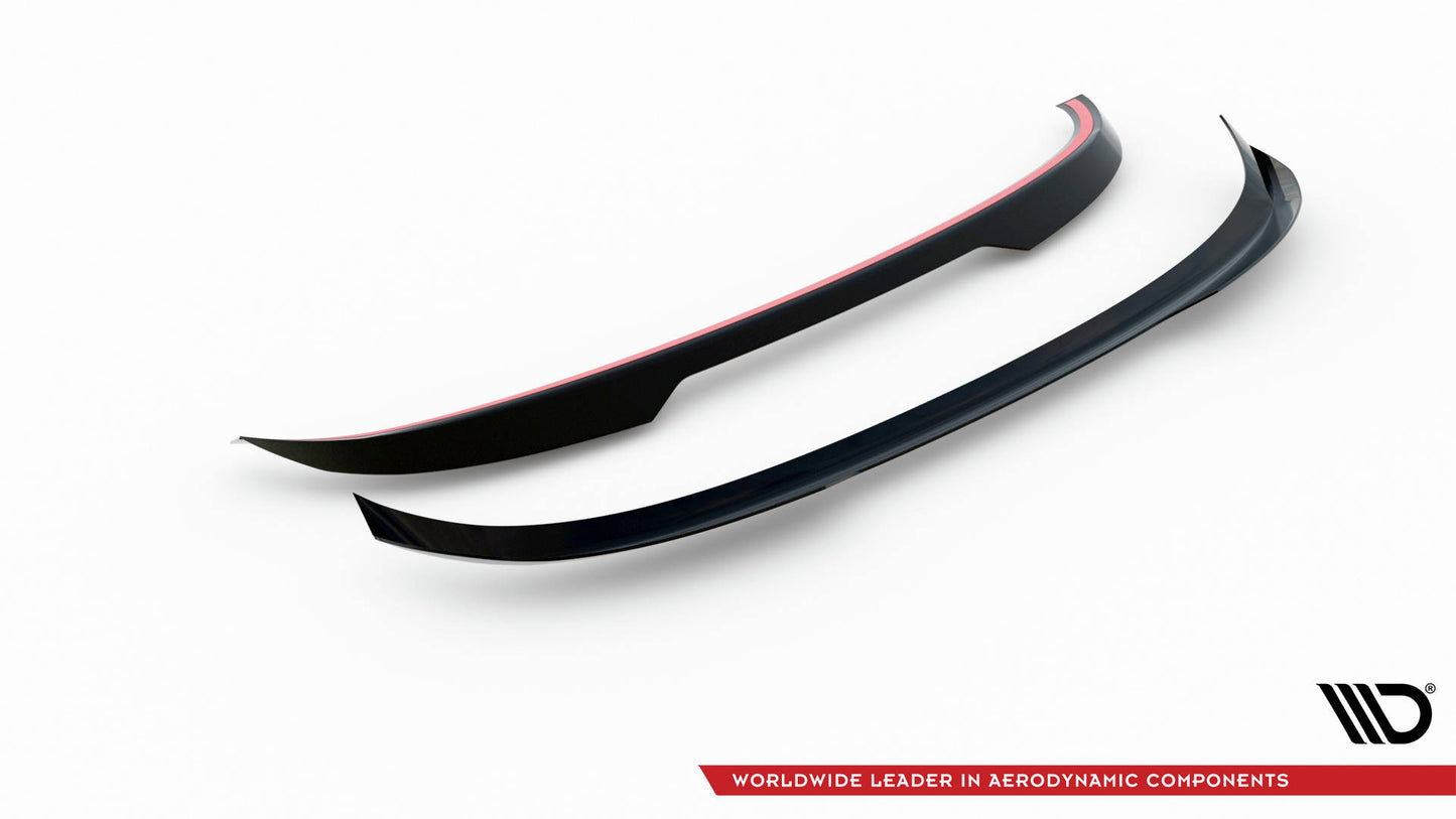 Maxton Spoiler CAP für Volvo XC60 R-Design Mk1 Facelift schwarz Hochglanz