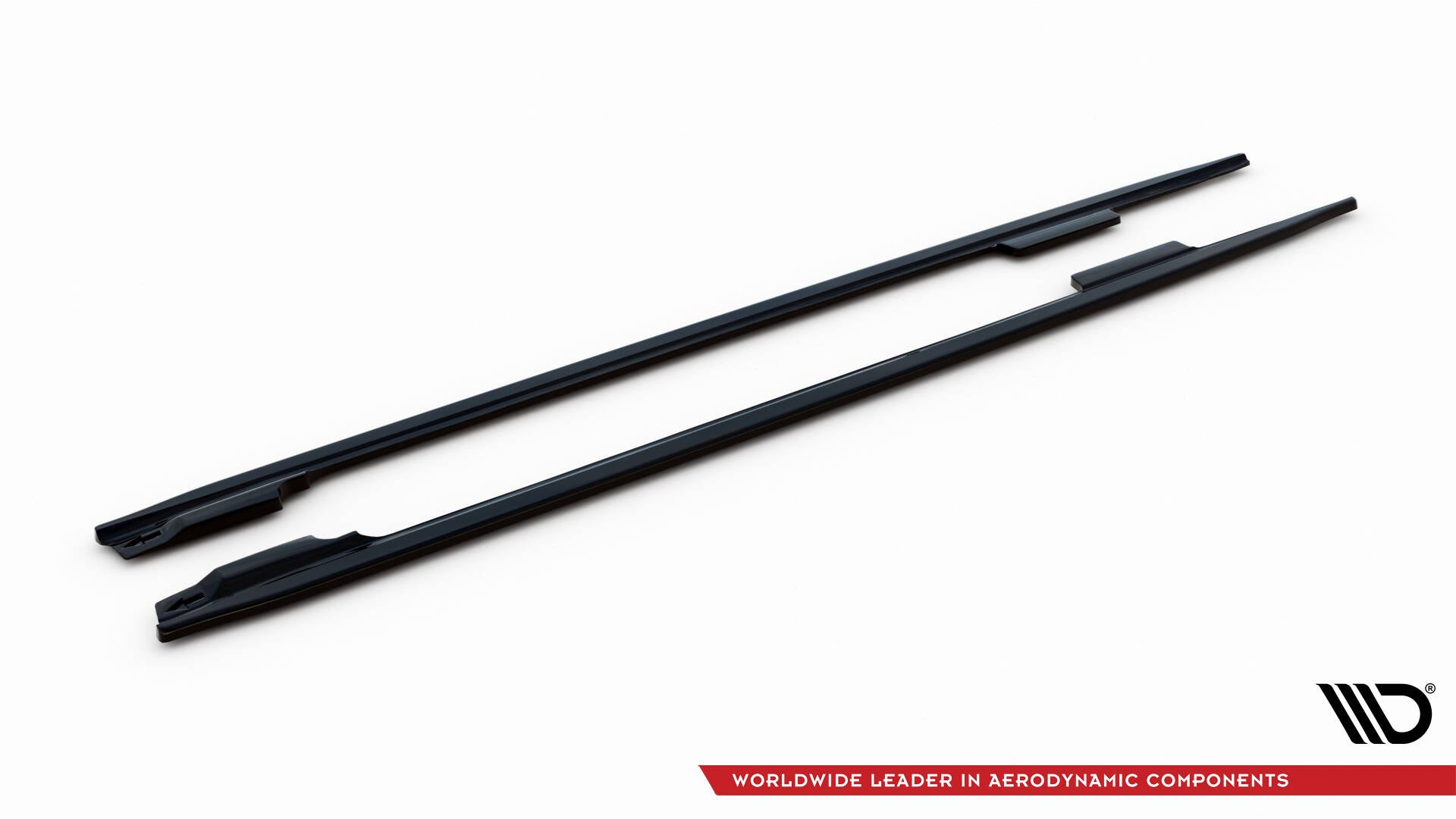 Maxton Seitenschweller Ansatz für V.2 für Audi A4 / A4 S-Line / S4 B8  schwarz Hochglanz