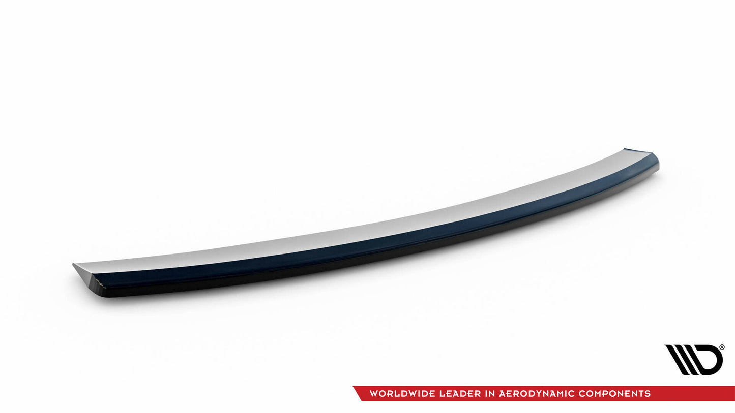 Maxton Mittlerer Diffusor Heck Ansatz für Audi A4 S-Line B8 Facelift schwarz Hochglanz