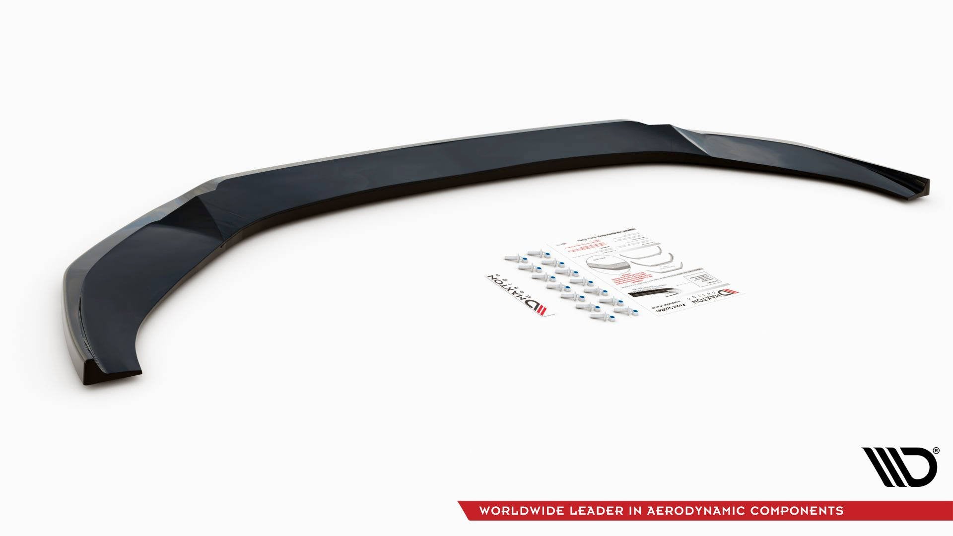 Maxton Front Ansatz V.3 für Audi A6 S-Line / S6 C8  schwarz Hochglanz