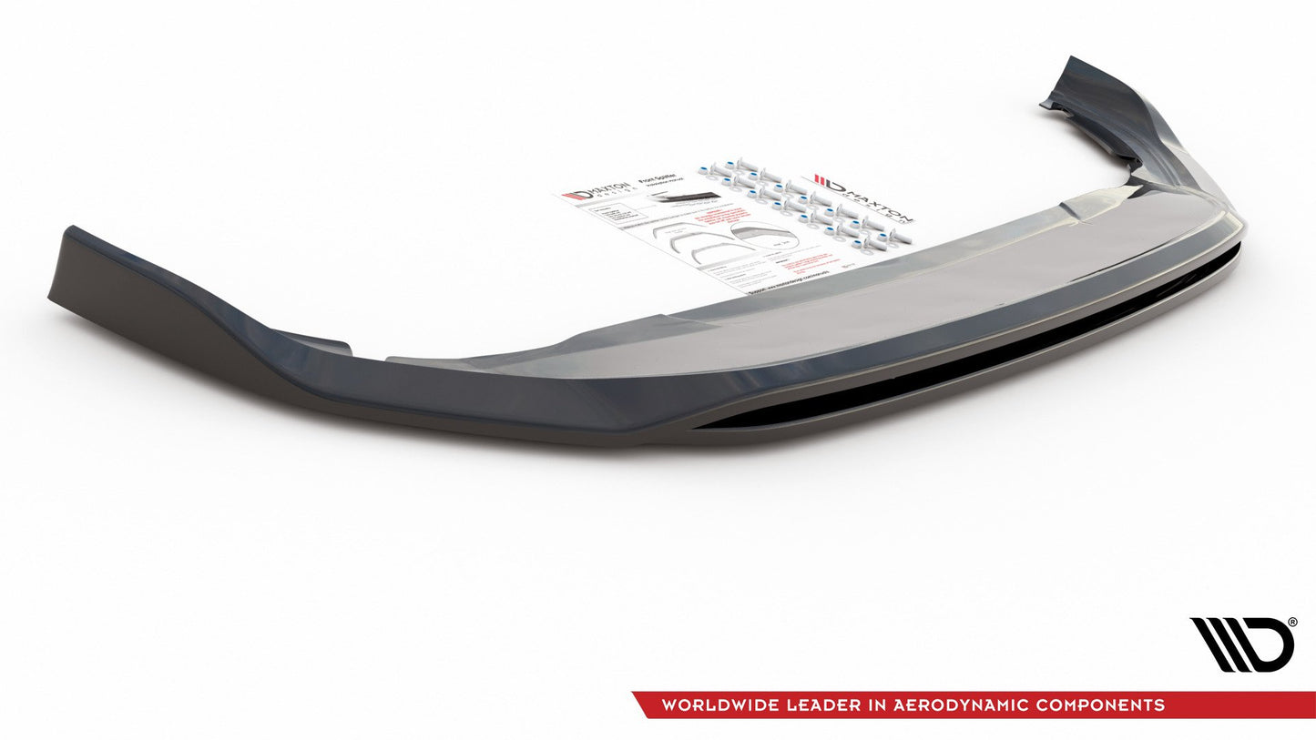 Maxton Front Ansatz V.2 für VW Golf 8  schwarz Hochglanz
