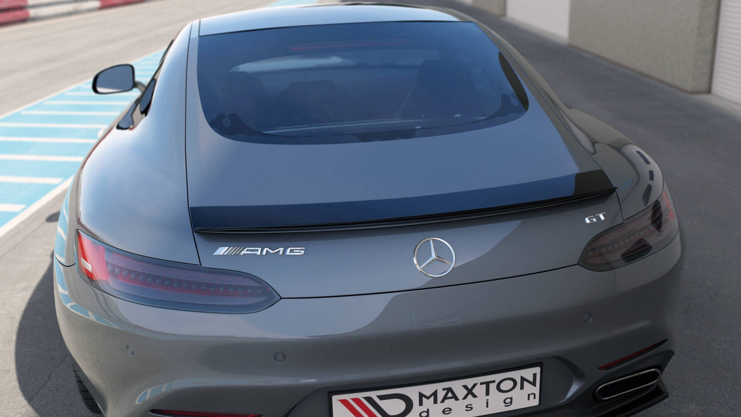 Maxton Spoiler CAP für Mercedes-AMG GT / GT S C190 Facelift schwarz Hochglanz