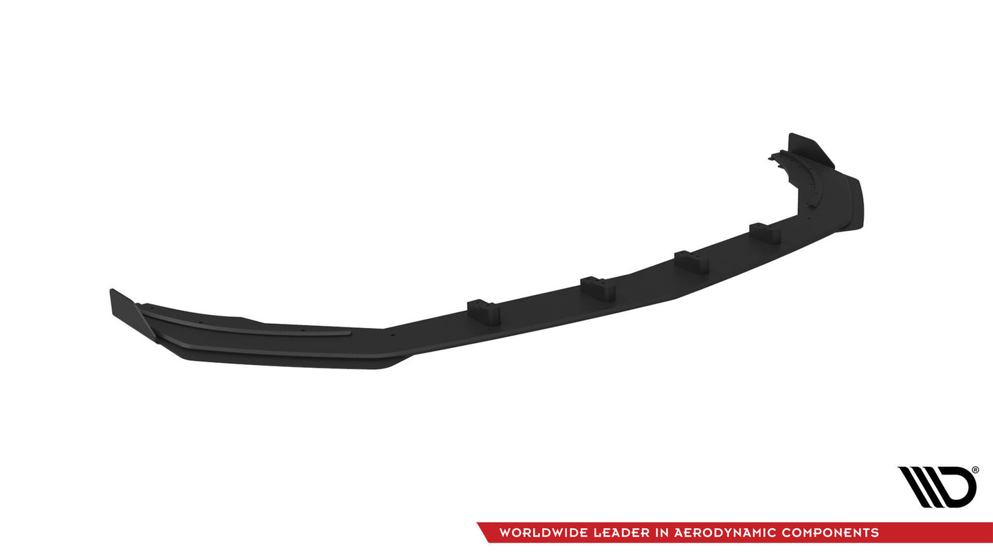 Maxton Street Pro Front Ansatz für +Flaps für + Flaps Mercedes-AMG A35 W177 Facelift schwarz Hochglanz