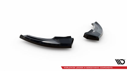 Maxton Heck Ansatz Flaps Diffusor für Volkswagen Polo GTI Mk6 Facelift schwarz Hochglanz