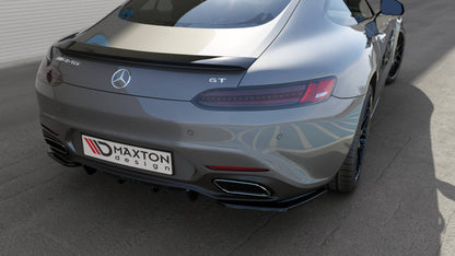 Maxton Spoiler CAP für Mercedes-AMG GT / GT S C190 Facelift schwarz Hochglanz