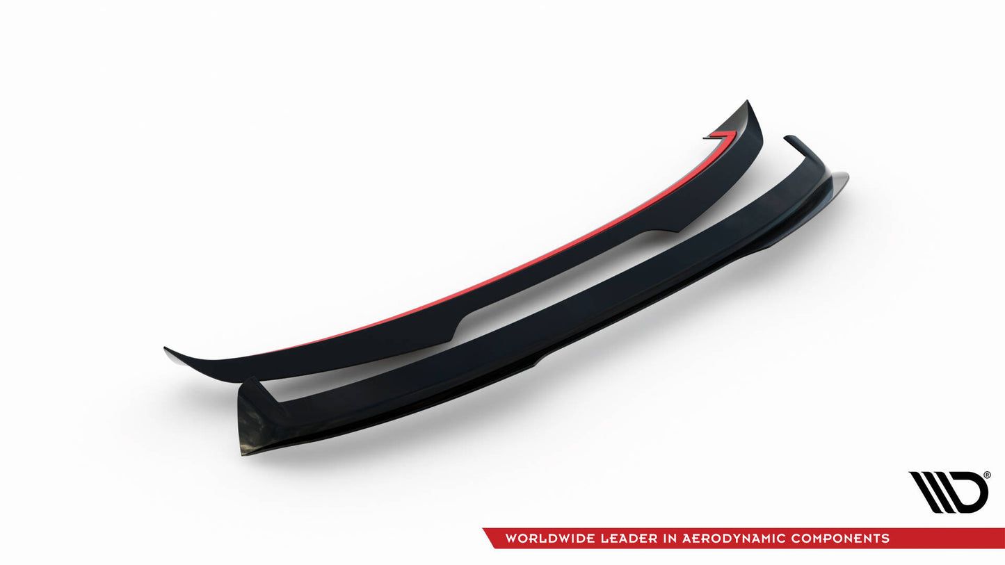 Maxton Spoiler CAP für Skoda Fabia Hatchback Mk3 schwarz Hochglanz