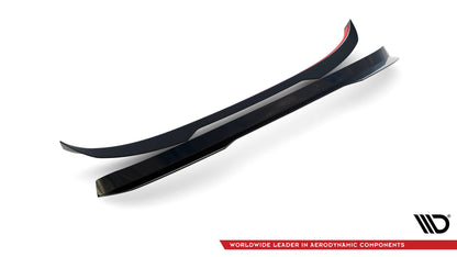 Maxton Spoiler CAP für Renault Megane GT Mk3 Facelift schwarz Hochglanz