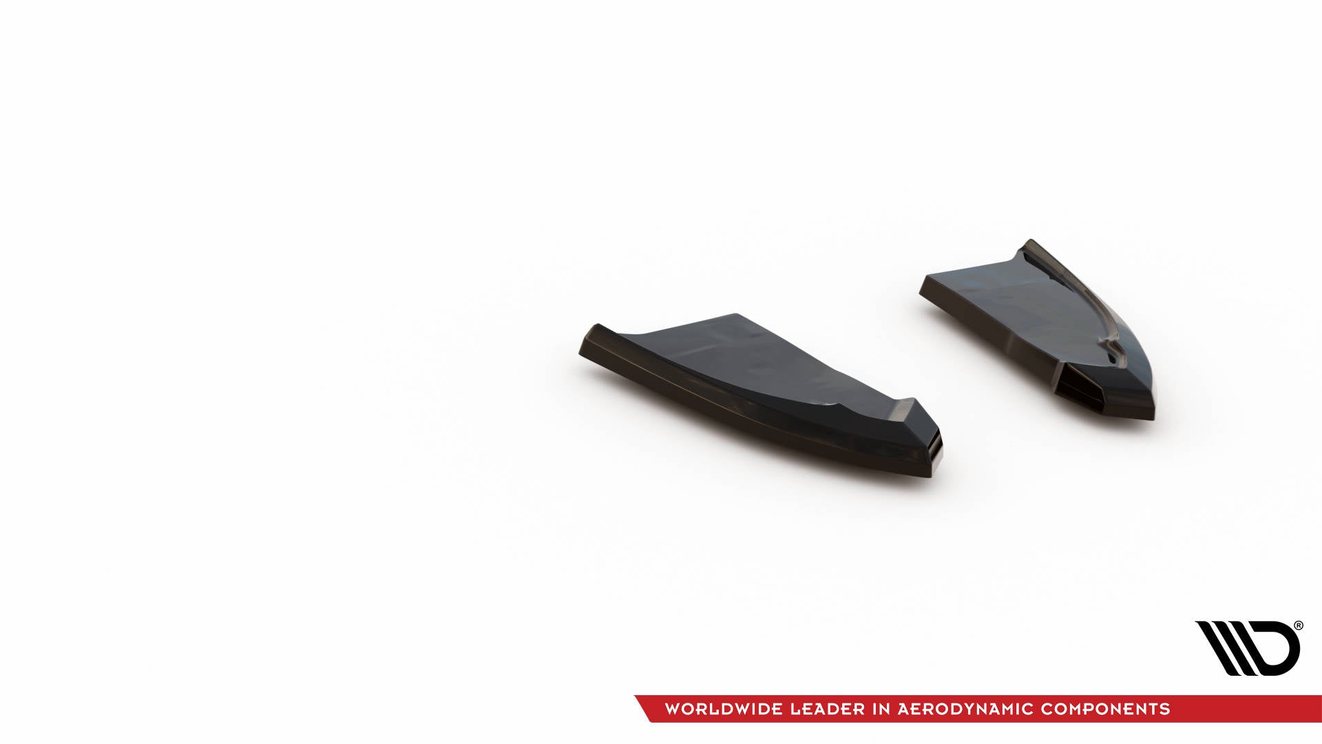 Maxton Heck Ansatz Flaps Diffusor für Volkswagen T-Roc R / R-Line Mk1 Facelift schwarz Hochglanz