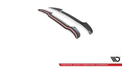 Maxton Spoiler CAP V.1 für Peugeot 208 Mk2 schwarz matt