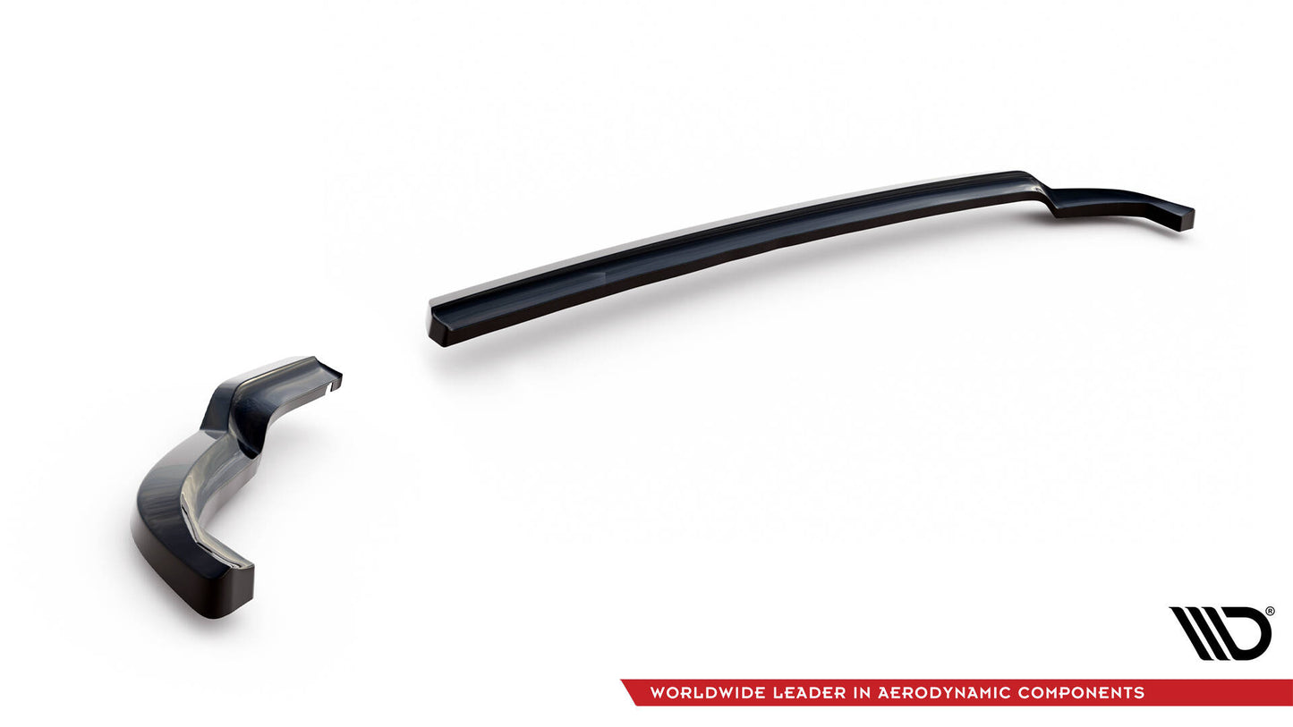 Maxton Heck Ansatz Flaps Diffusor für Toyota Yaris T-Sport Mk1 Facelift schwarz Hochglanz