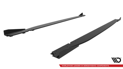 Maxton Street Pro Seitenschweller Ansatz für V.1 für + Flaps Toyota GR86 Mk1 schwarz Hochglanz