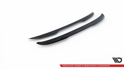 Maxton Spoiler CAP für Volvo V90 R-Design Mk2 schwarz Hochglanz