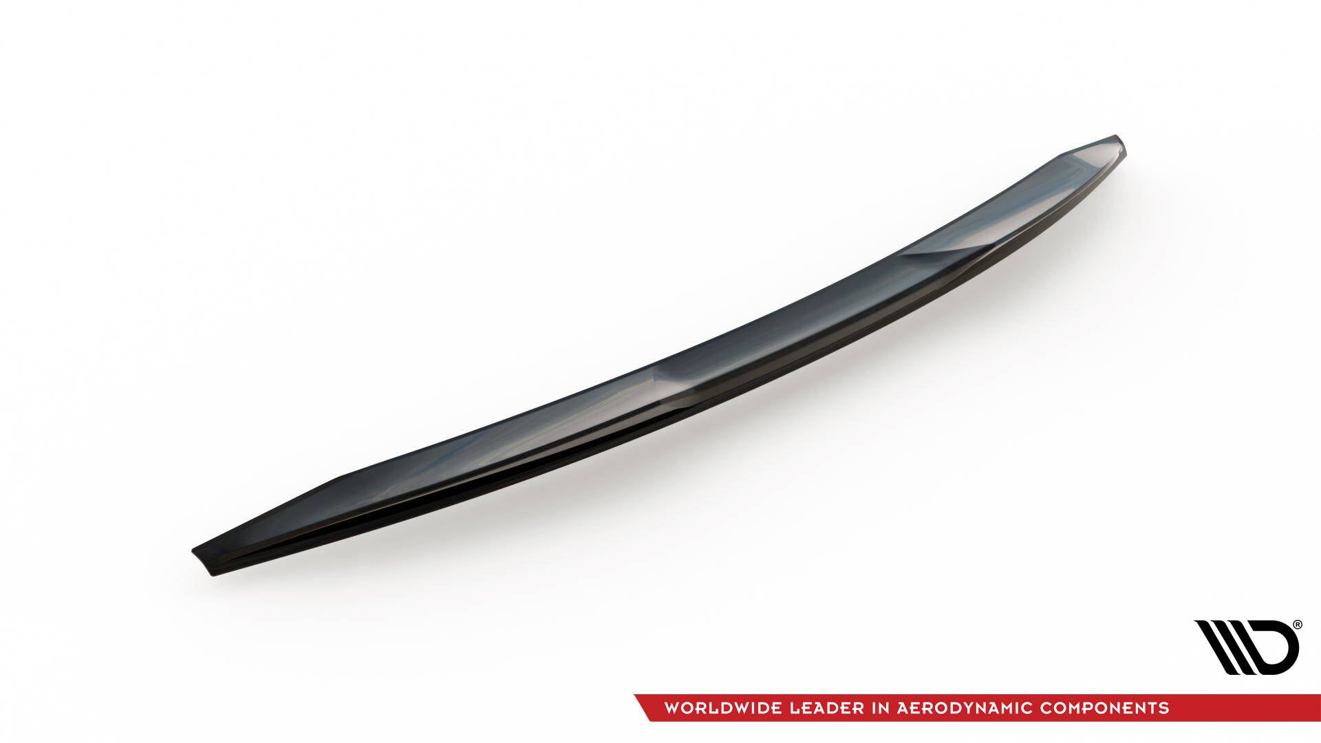 Maxton Spoiler CAP für 3D Toyota Avensis Limousine Mk3 Facelift schwarz Hochglanz