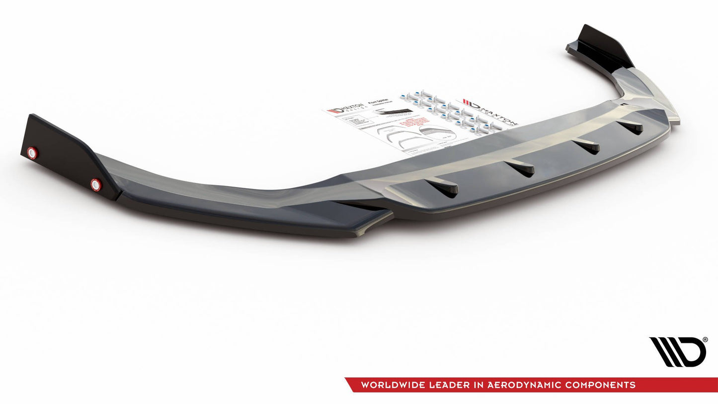 Maxton Front Ansatz V.2 +Flaps für Volkswagen Golf GTI / GTE / R-Line Mk8