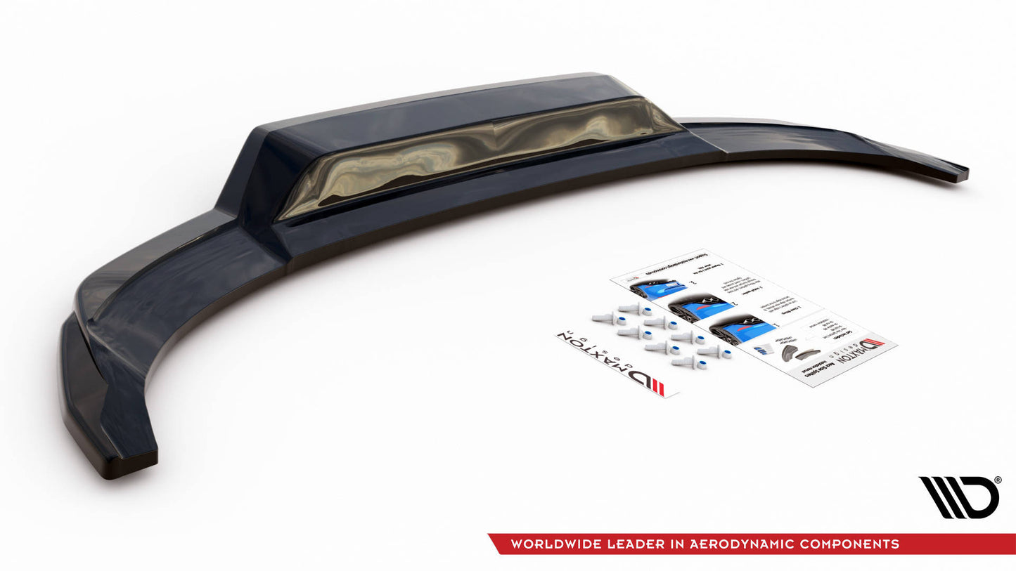 Maxton Mittlerer Diffusor Heck Ansatz DTM Look für Audi A3 S-Line Sportback 8Y schwarz Hochglanz