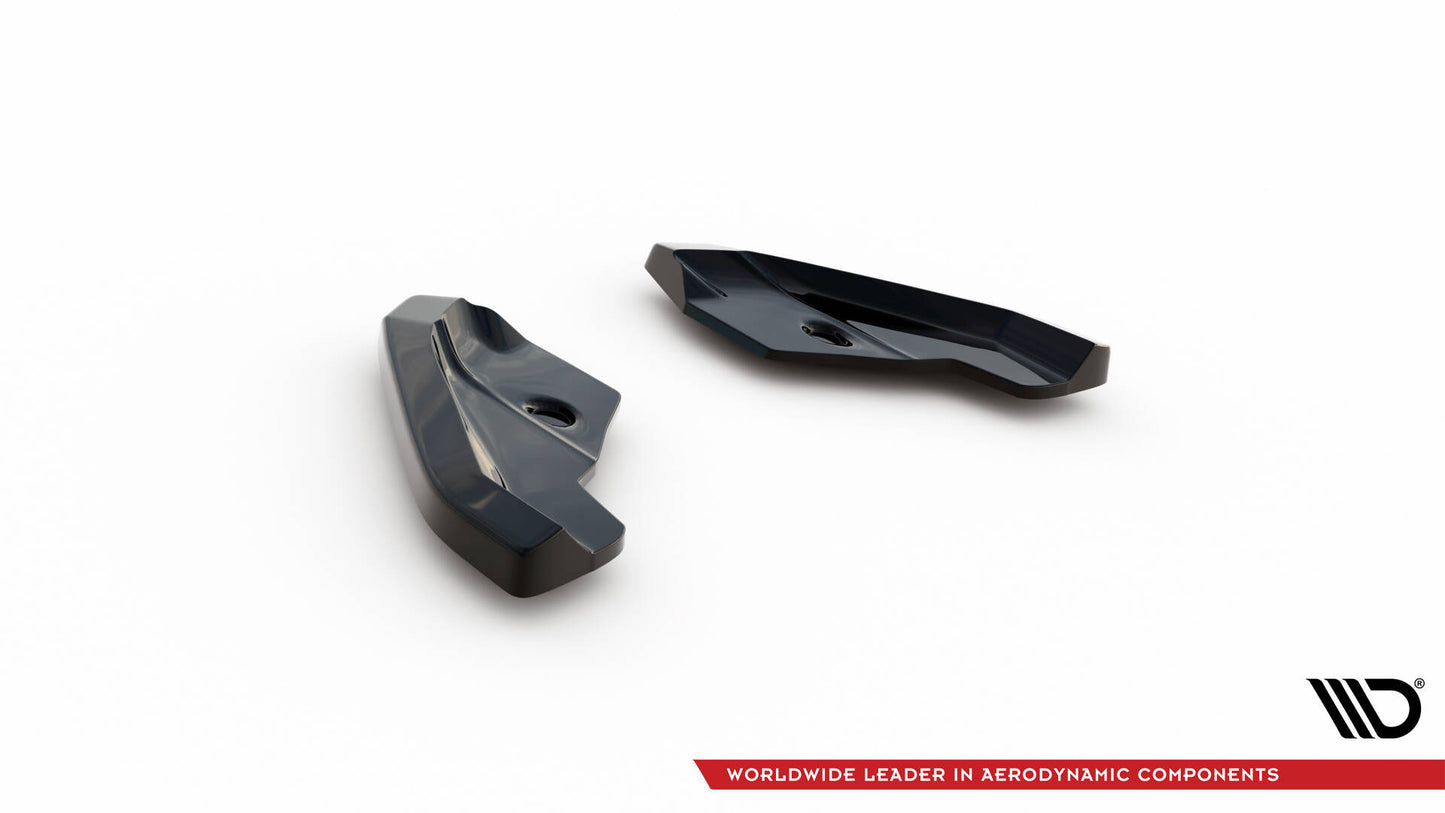 Maxton Heck Ansatz Flaps Diffusor V.1 für Seat Leon Hatchback Mk3 Facelift schwarz Hochglanz