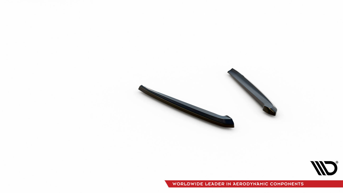 Maxton Heck Ansatz Flaps Diffusor für Porsche Panamera / Panamera Diesel 970 schwarz Hochglanz