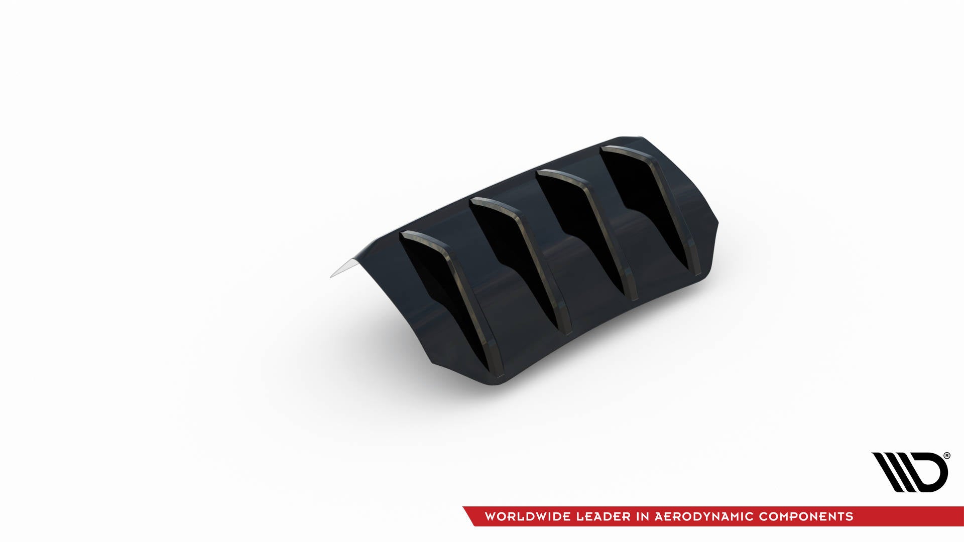 Maxton Diffusor Heck Ansatz für Porsche Macan Mk1 Facelift 2 schwarz Hochglanz