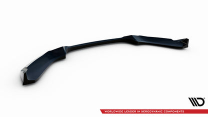 Maxton Front Ansatz V.4 für CSL Look BMW 1er M-Paket / M140i F20 Facelift schwarz Hochglanz