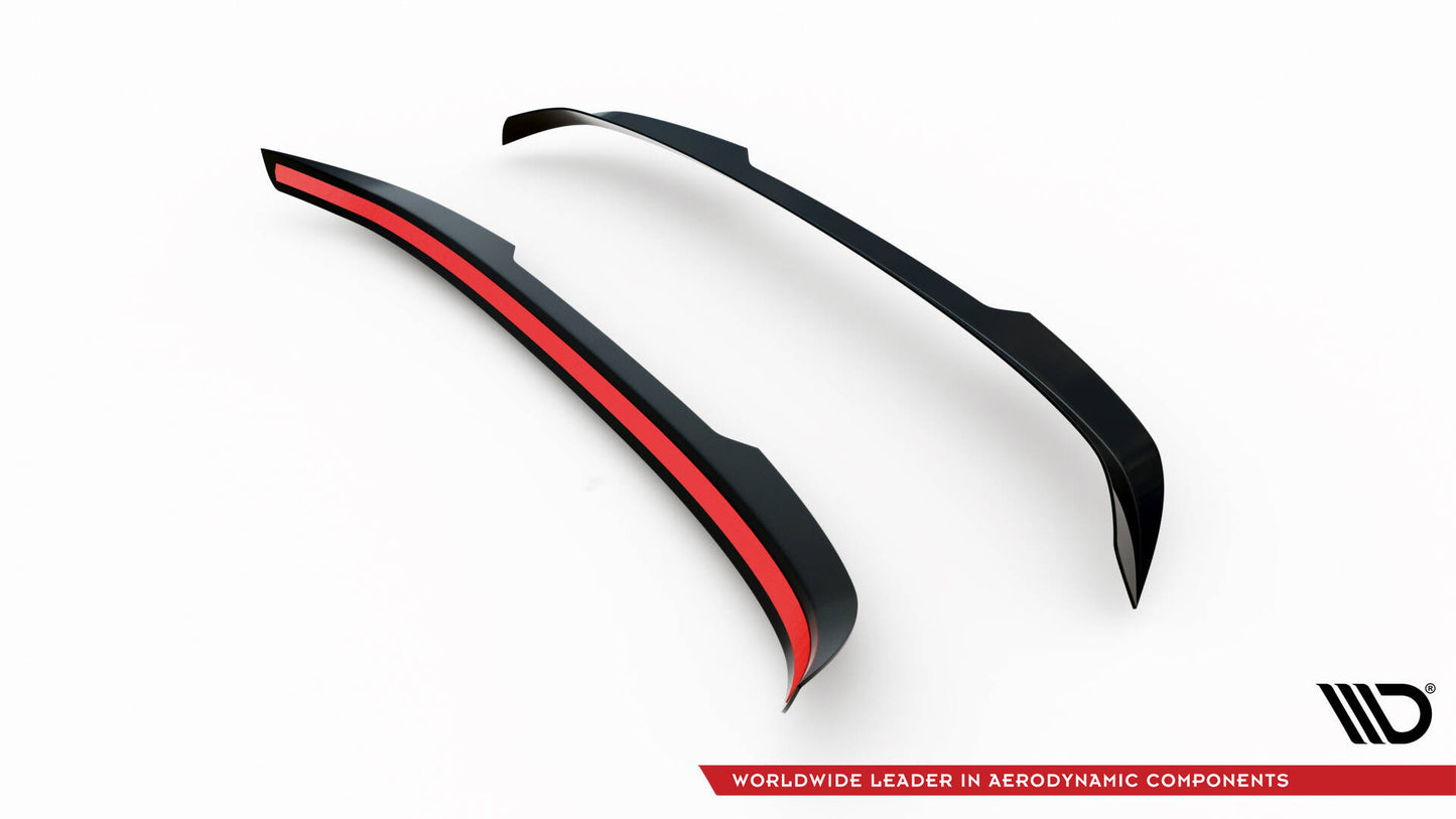 Maxton Spoiler CAP für Peugeot 207 Sport schwarz Hochglanz