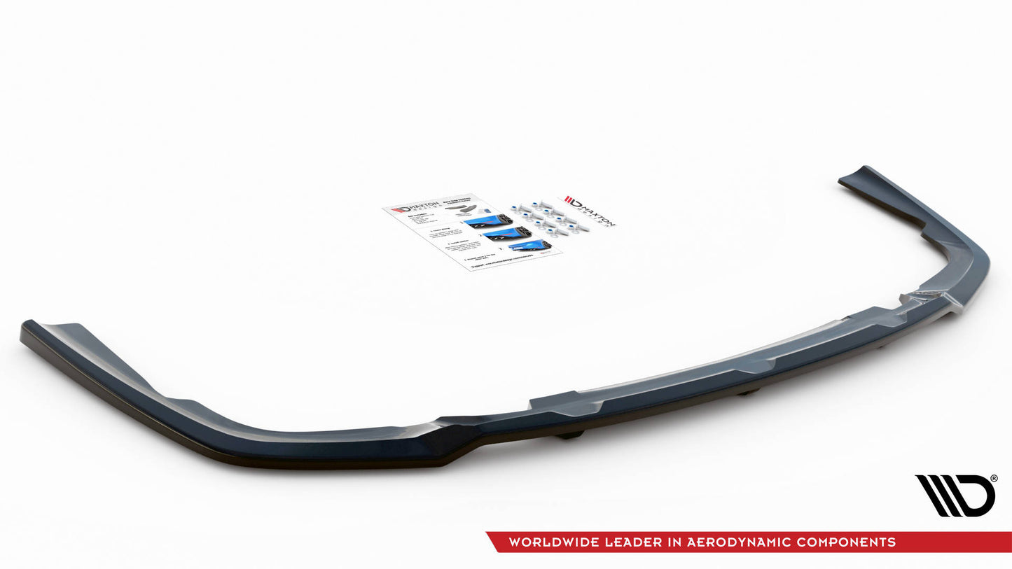Maxton Mittlerer Diffusor Heck Ansatz DTM Look für V.1 BMW X6 M-Paket G06 schwarz Hochglanz