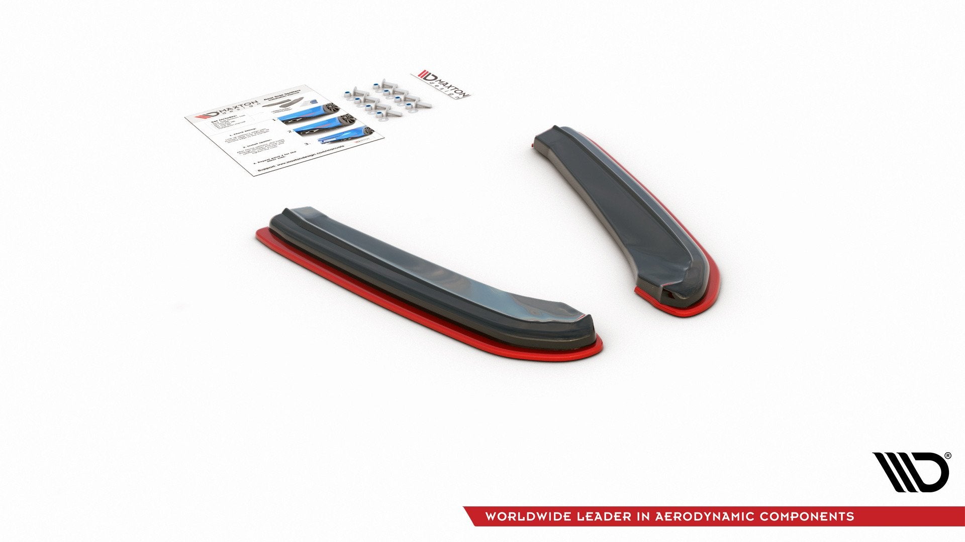 Maxton Heck Ansatz Flaps Diffusor V.4 für Seat Leon Cupra Mk3 FL Sportstourer schwarz Hochglanz