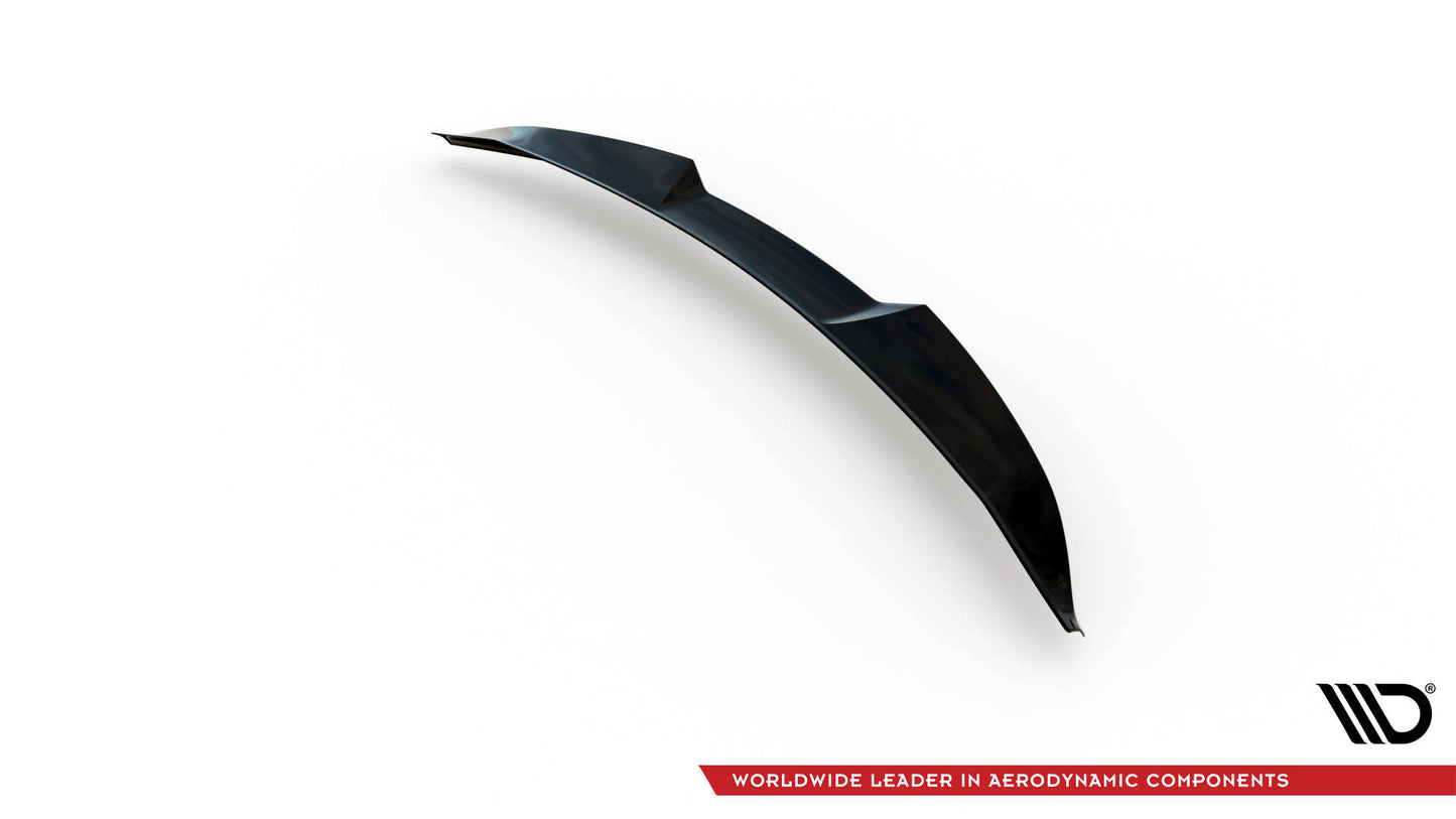 Maxton Spoiler CAP für 3D Toyota Avensis Limousine Mk3 Facelift schwarz Hochglanz