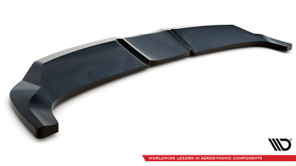 Maxton Mittlerer Diffusor Heck Ansatz DTM Look für Ford Mustang Mach-E Mk1 schwarz Hochglanz