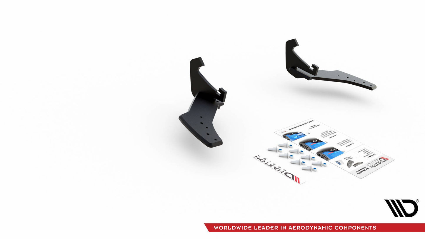 Maxton Robuste Racing Heck Ansatz Flaps Diffusor für VW Golf 7 R Facelift