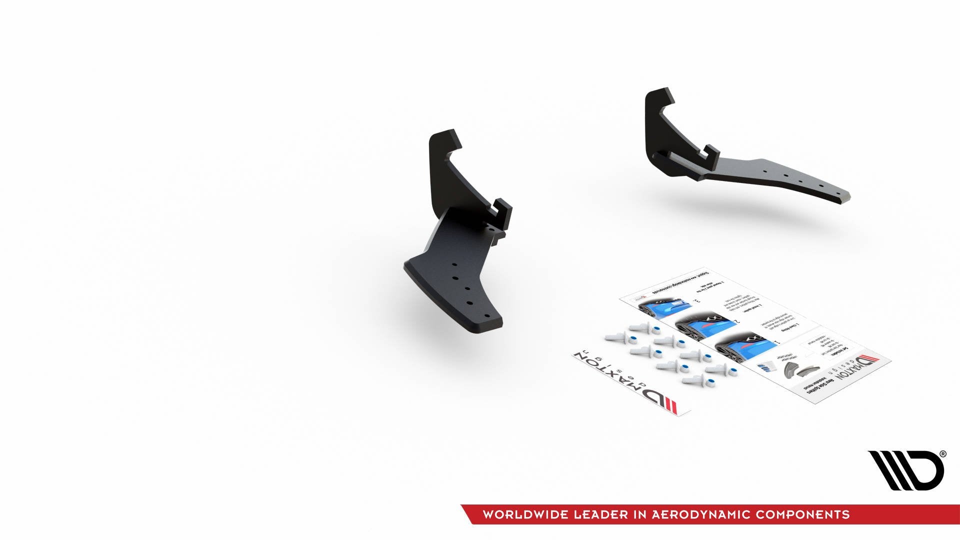 Maxton Robuste Racing Heck Ansatz Flaps Diffusor für VW Golf 7 R Facelift