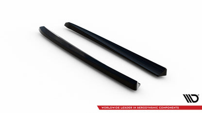 Maxton Heck Ansatz Flaps Diffusor für Mercedes-Benz E 55 AMG W211 schwarz Hochglanz