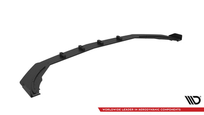 Maxton Street Pro Front Ansatz für +Flaps für + Flaps Mercedes-AMG A35 W177 Facelift schwarz Hochglanz