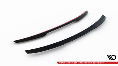 Maxton Spoiler CAP für Peugeot 3008 GT-Line Mk2 Facelift schwarz Hochglanz