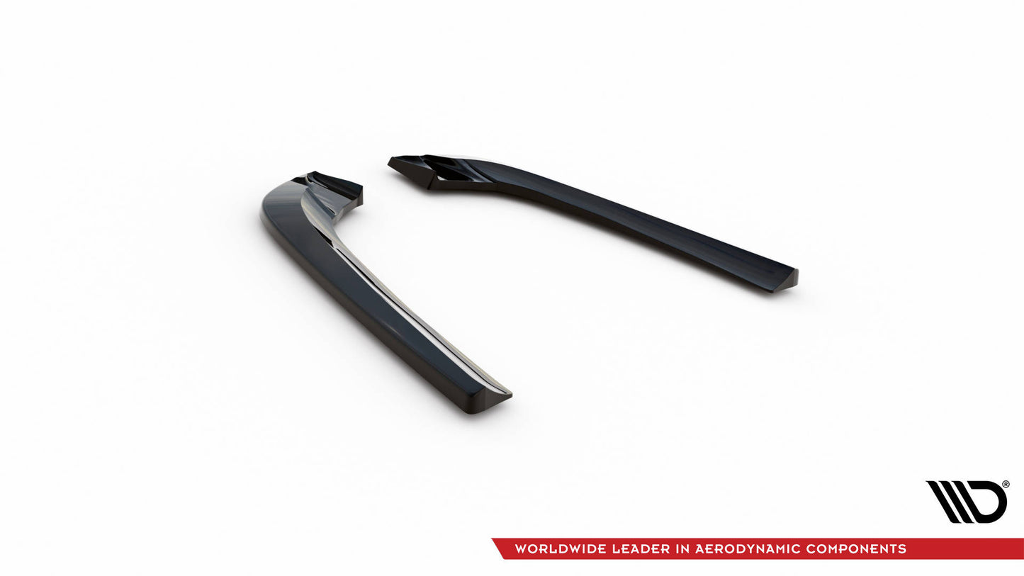 Maxton Heck Ansatz Flaps Diffusor V.2 für Mercedes-Benz CLK W209 schwarz Hochglanz