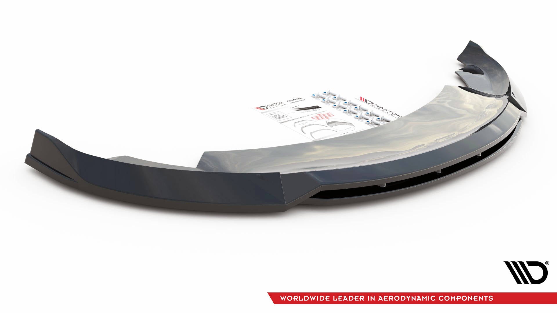 Maxton Front Ansatz V.3 für Tesla Model 3 schwarz Hochglanz