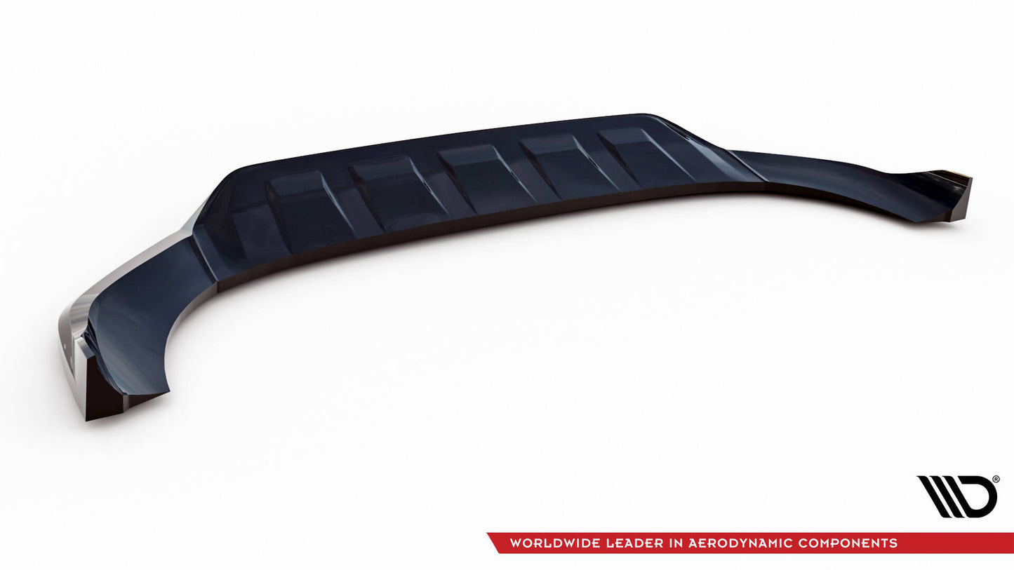 Maxton Front Ansatz für Audi Q7 Mk2 schwarz Hochglanz