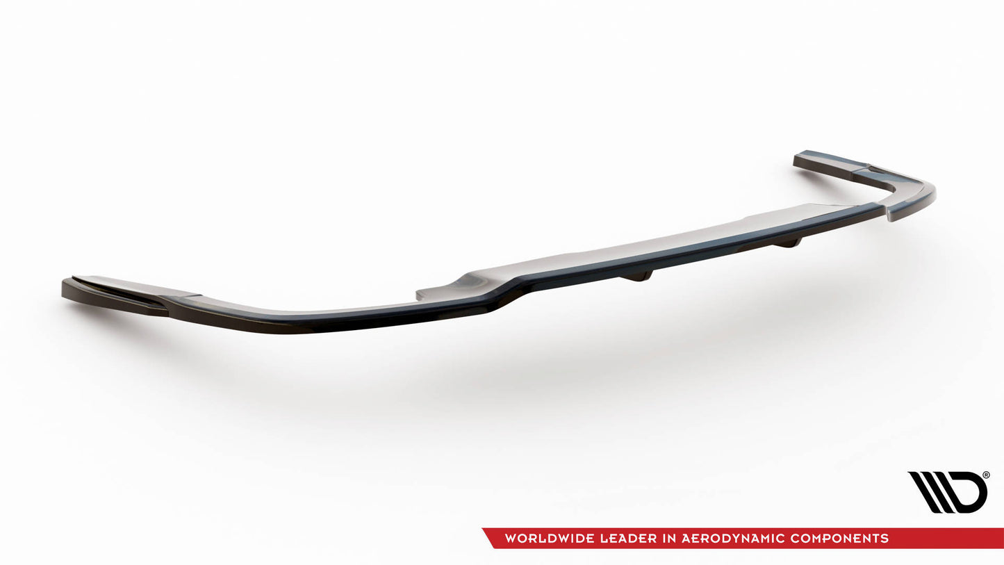 Maxton Mittlerer Diffusor Heck Ansatz DTM Look für Audi A5 S-Line F5 Facelift schwarz Hochglanz