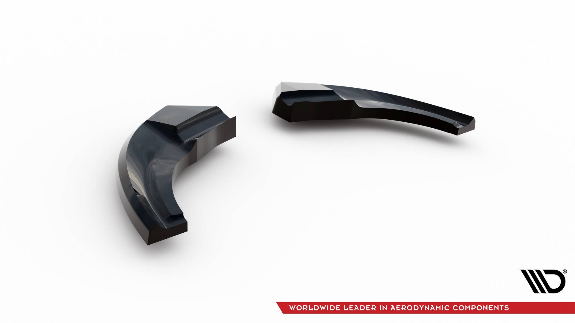 Maxton Heck Ansatz Flaps Diffusor für Volkswagen Polo GTI Mk6 Facelift schwarz Hochglanz