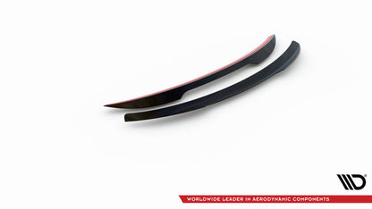 Maxton Spoiler CAP für Mini Cooper Countryman R60 Facelift schwarz Hochglanz