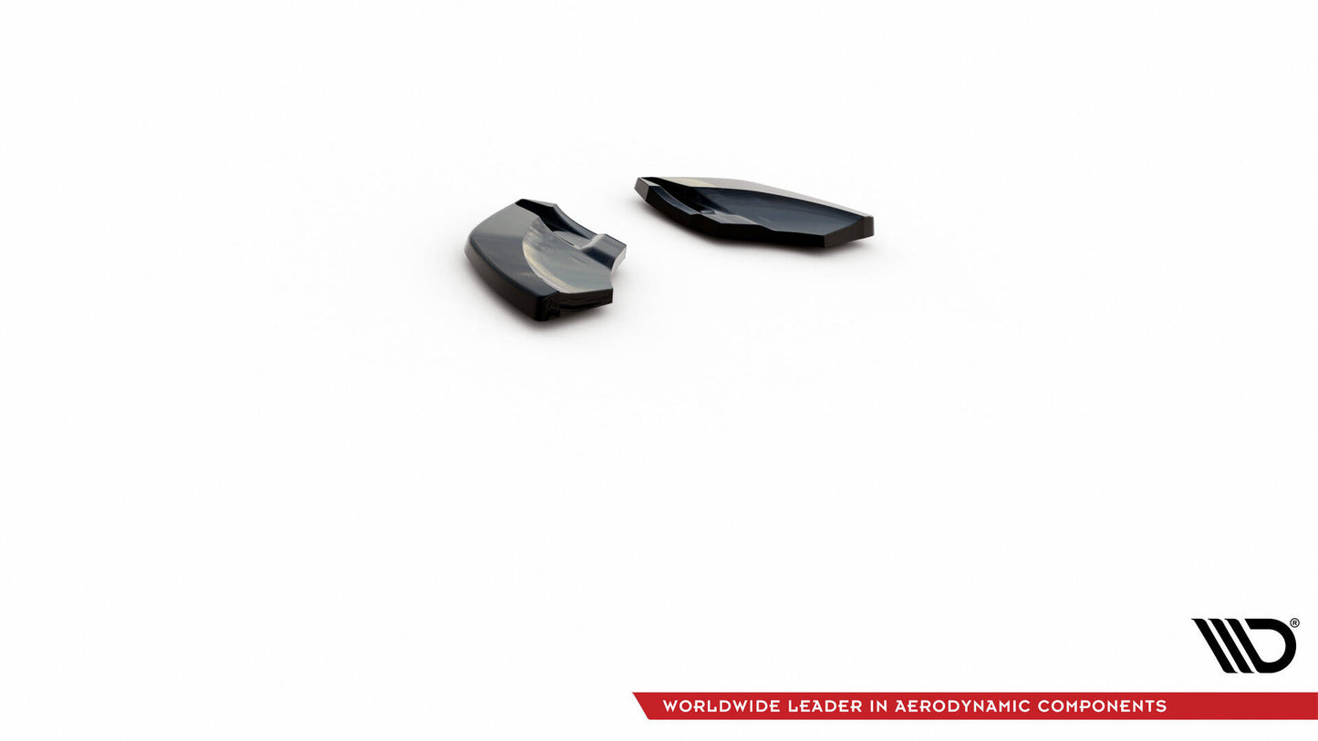 Maxton Heck Ansatz Flaps Diffusor V.3 für Volkswagen Scirocco R Mk3 schwarz Hochglanz