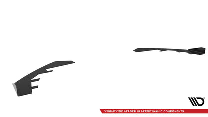 Maxton Front Flaps Audi RS3 Limousine 8V Facelift schwarz Hochglanz